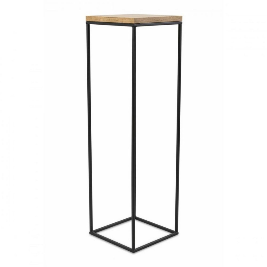 Stojalo za rože BASICLOFT 80x24 črna/rjava