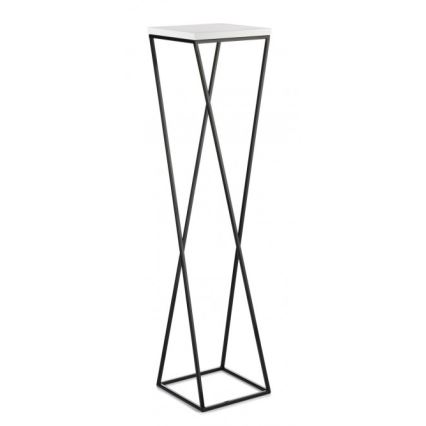 Stojalo za rože LOFT 100x24 cm črna/bela