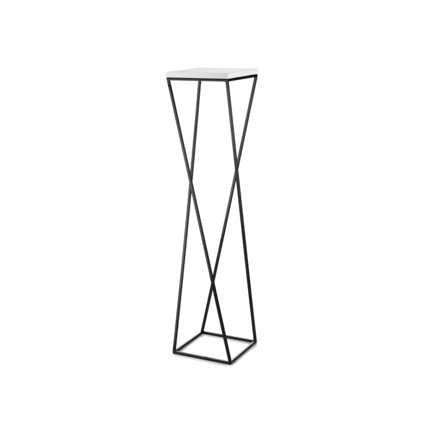 Stojalo za rože LOFT 100x24 cm črna/bela