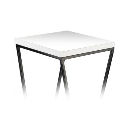 Stojalo za rože LOFT 100x24 cm črna/bela
