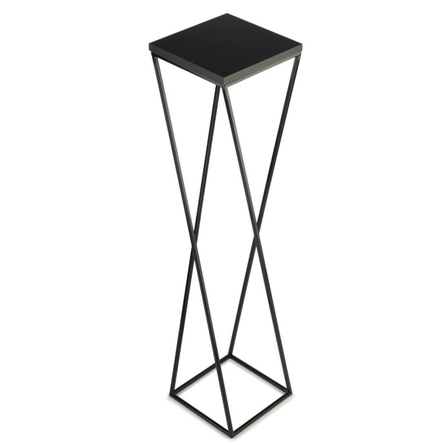 Stojalo za rože LOFT 100x24 cm črna