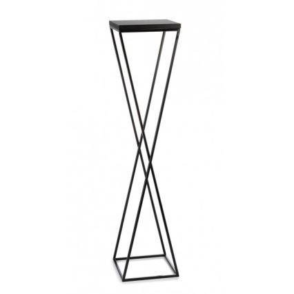 Stojalo za rože LOFT 100x24 cm črna