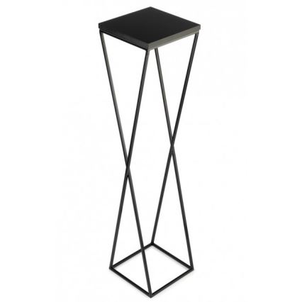 Stojalo za rože LOFT 100x24 cm črna