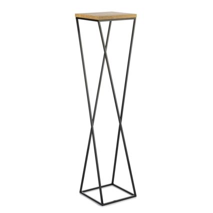 Stojalo za rože LOFT 100x24 cm črna/rjava