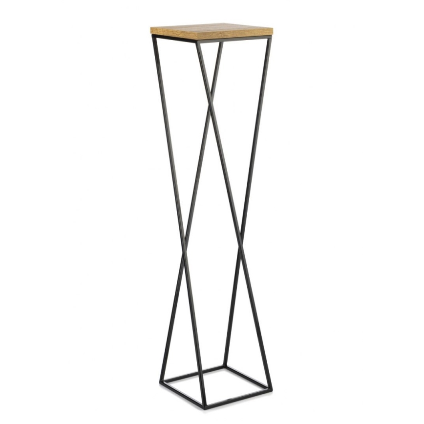 Stojalo za rože LOFT 100x24 cm črna/rjava