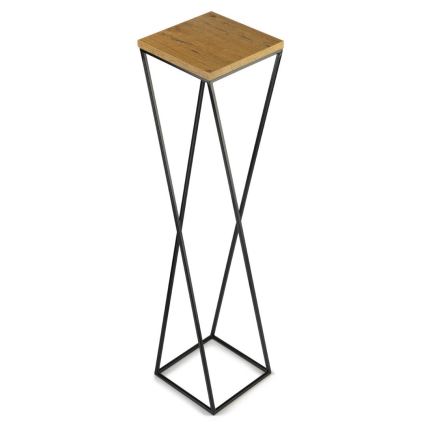 Stojalo za rože LOFT 100x24 cm črna/rjava