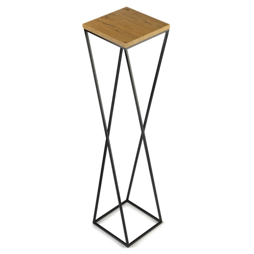 Stojalo za rože LOFT 100x24 cm črna/rjava