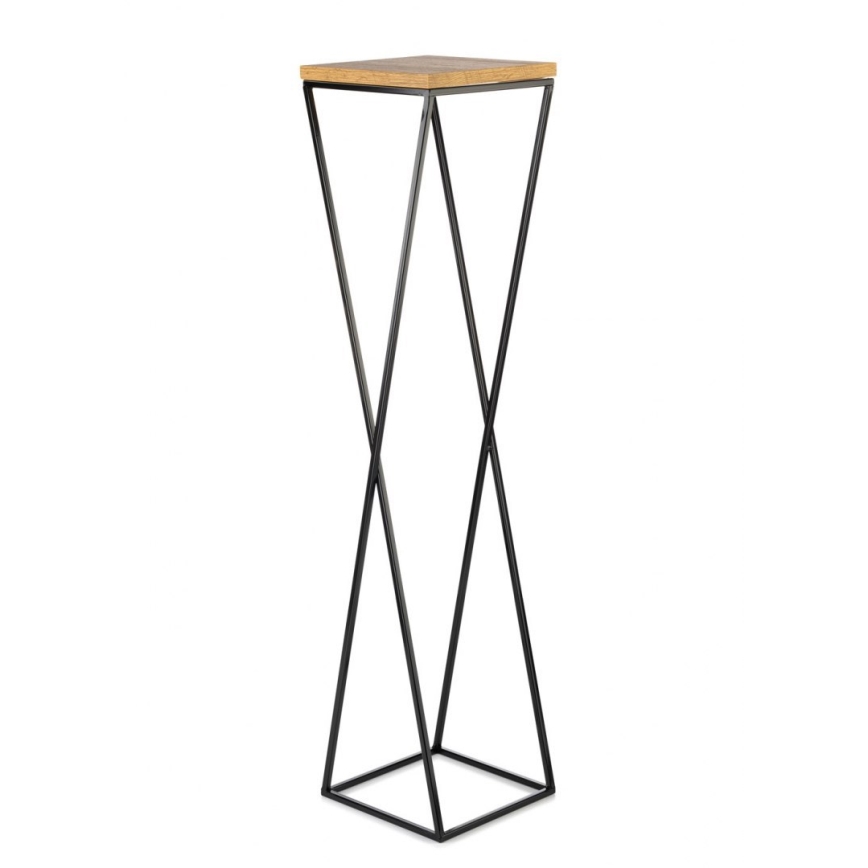 Stojalo za rože LOFT 100x24 cm črna/rjava