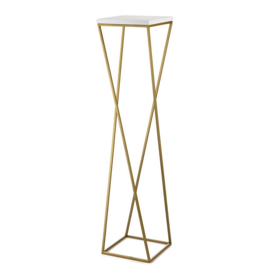 Stojalo za rože LOFT 100x24 cm zlata/bela