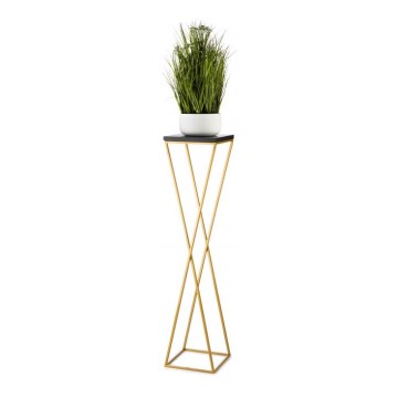 Stojalo za rože LOFT 100x24 cm zlata/črna