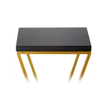 Stojalo za rože LOFT 100x24 cm zlata/črna