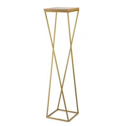 Stojalo za rože LOFT 100x24 cm zlata/rjava