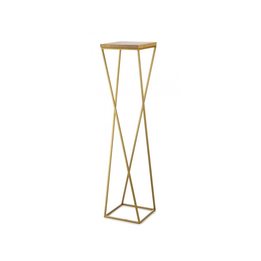 Stojalo za rože LOFT 100x24 cm zlata/rjava