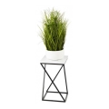 Stojalo za rože LOFT 40x24 cm črna/bela