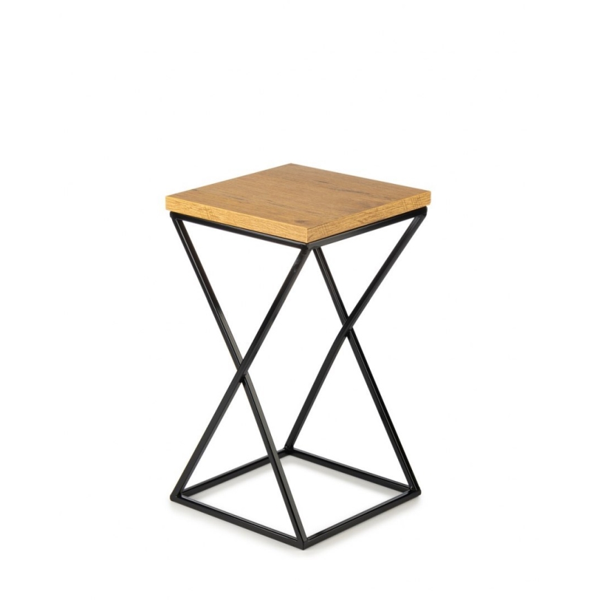 Stojalo za rože LOFT 40x24 cm črna/rjava