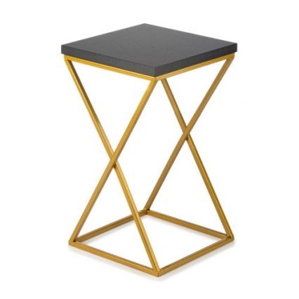 Stojalo za rože LOFT 40x24 cm zlata/črna