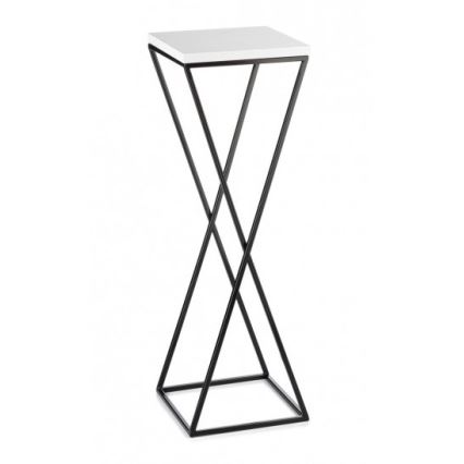 Stojalo za rože LOFT 70x24 cm črna/bela