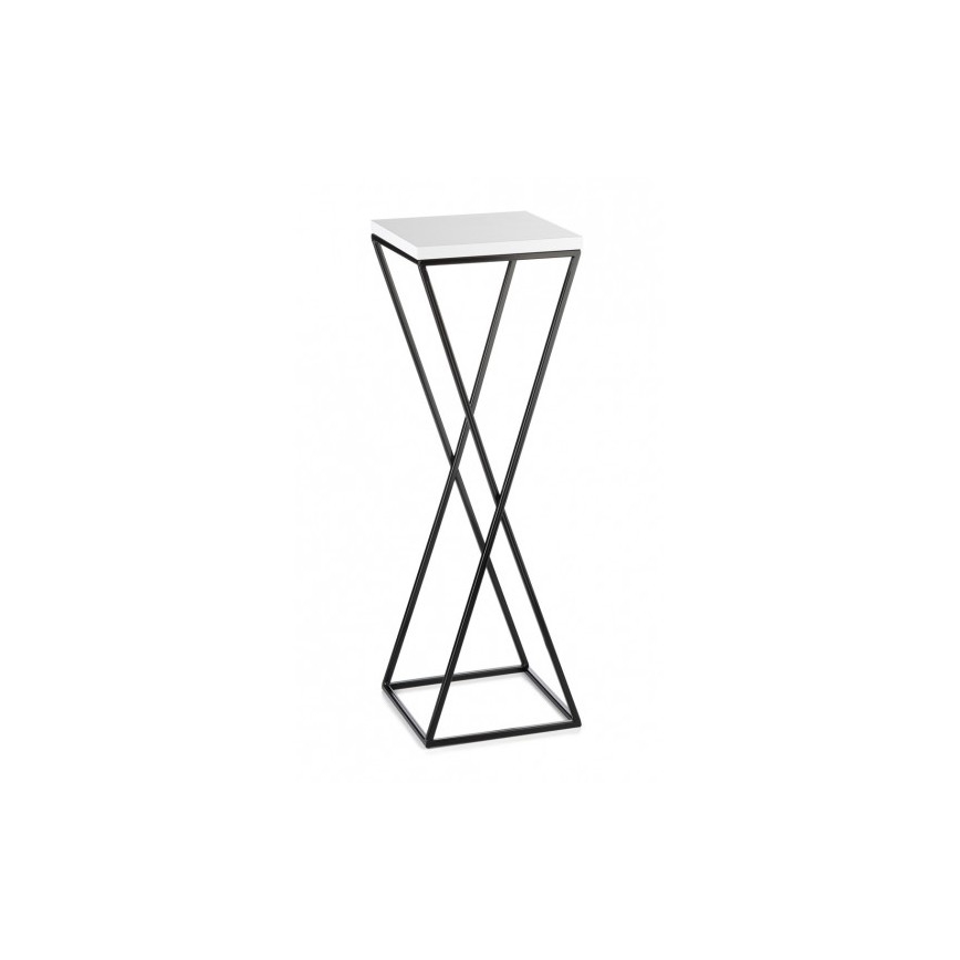 Stojalo za rože LOFT 70x24 cm črna/bela