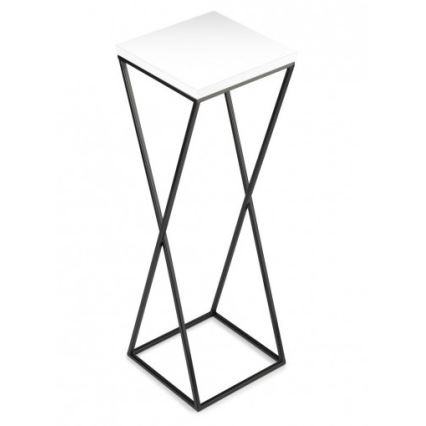 Stojalo za rože LOFT 70x24 cm črna/bela