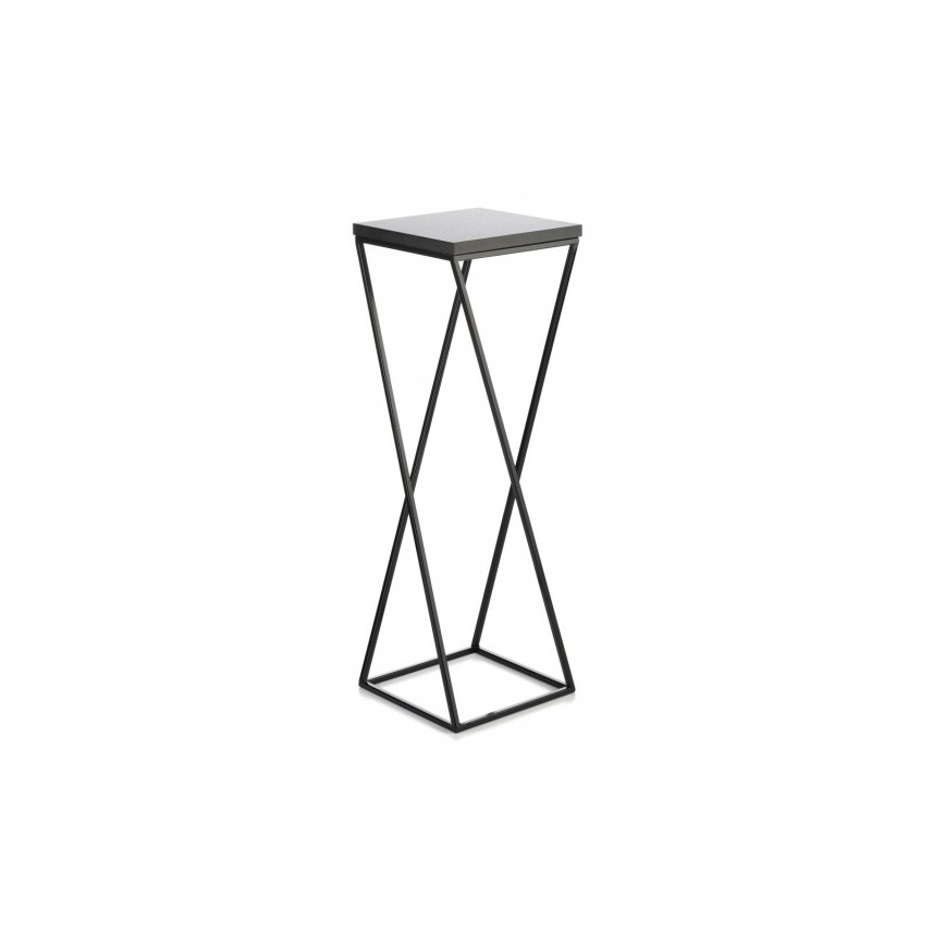 Stojalo za rože LOFT 70x24 cm črna