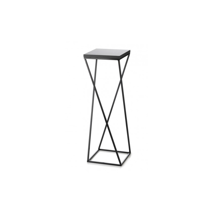 Stojalo za rože LOFT 70x24 cm črna
