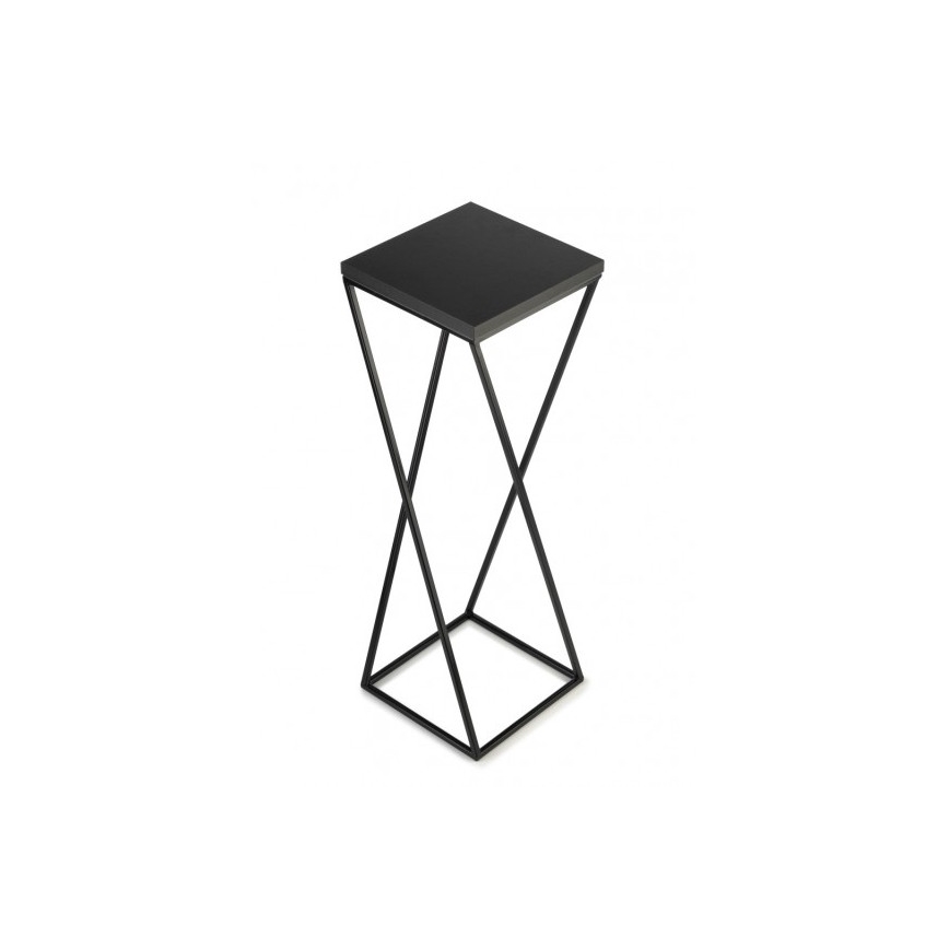 Stojalo za rože LOFT 70x24 cm črna