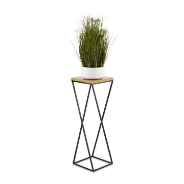 Stojalo za rože LOFT 70x24 cm črna/rjava