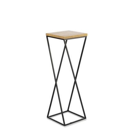 Stojalo za rože LOFT 70x24 cm črna/rjava