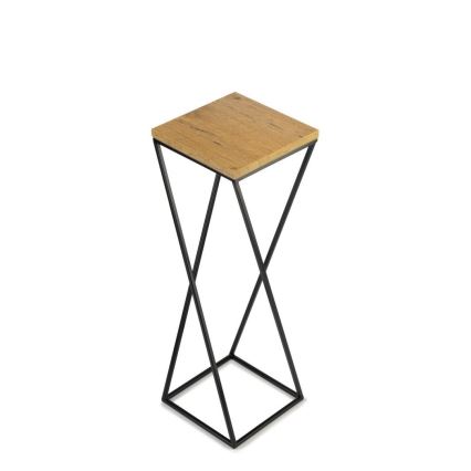Stojalo za rože LOFT 70x24 cm črna/rjava