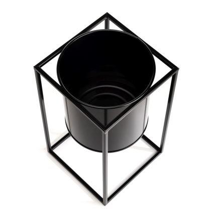 Stojalo za rože RING 40x23 cm črna