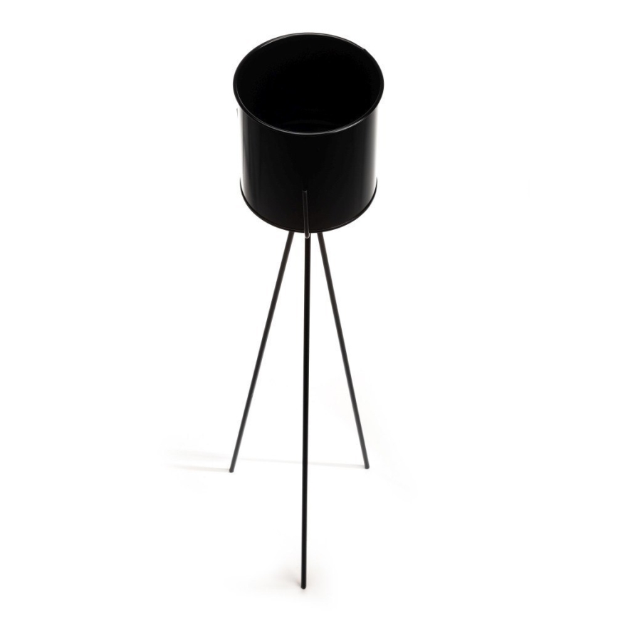 Stojalo za rože TRIPOD 110x25 cm črna