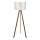 Stoječa lampa AYD 1xE27/40W/230V bela/smeđa