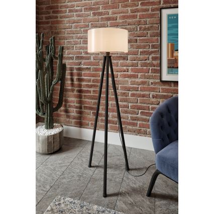 Stoječa lampa AYD 1xE27/40W/230V črna/bela