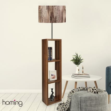 Stoječa lampa AYD 1xE27/40W/230V rjava
