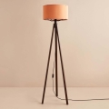 Stoječa lampa AYD 1xE27/40W/230V rjava/oranžna