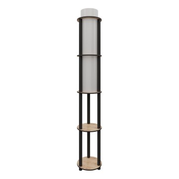 Stoječa lampa s policami NOTO 1xE27/40W/230V bež/črna