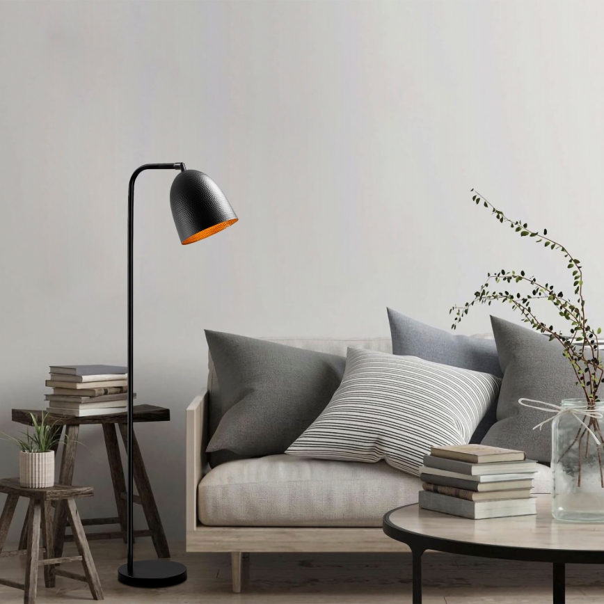 Stoječa lampa TATTOO 1xE27/40W/230V črna