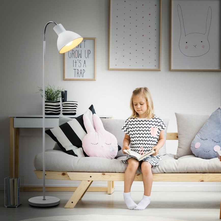 Stoječa svetilka 1xE27/25W/230V bela