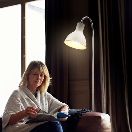 Stoječa svetilka 1xE27/25W/230V bela