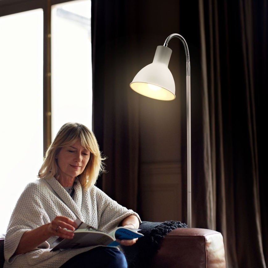 Stoječa svetilka 1xE27/25W/230V bela