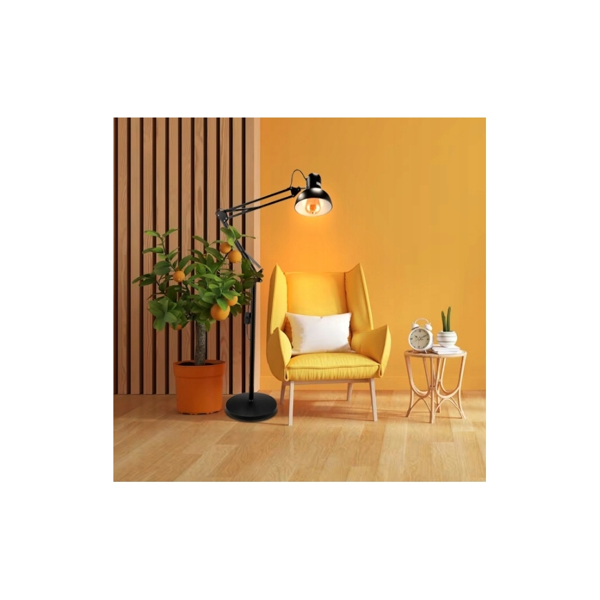 Stoječa svetilka 1xE27/40W/230V črna