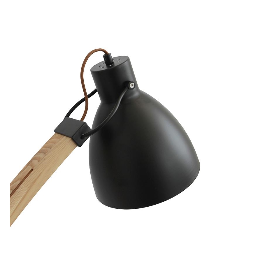 Stoječa svetilka 1xE27/60W/230V jasen/črna