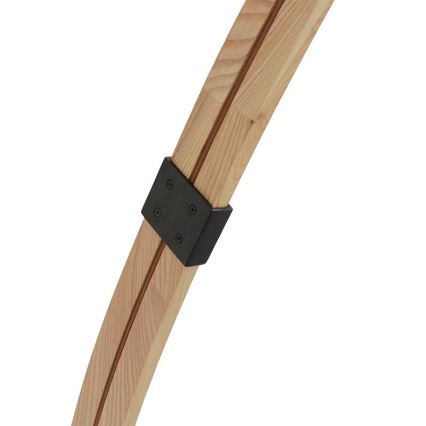 Stoječa svetilka 1xE27/60W/230V jasen/črna