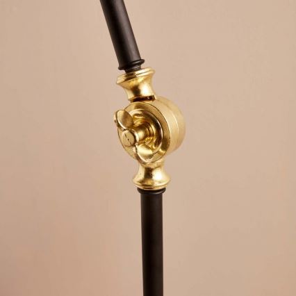 Stoječa svetilka AYD 1xE27/40W/230V črna/rjava