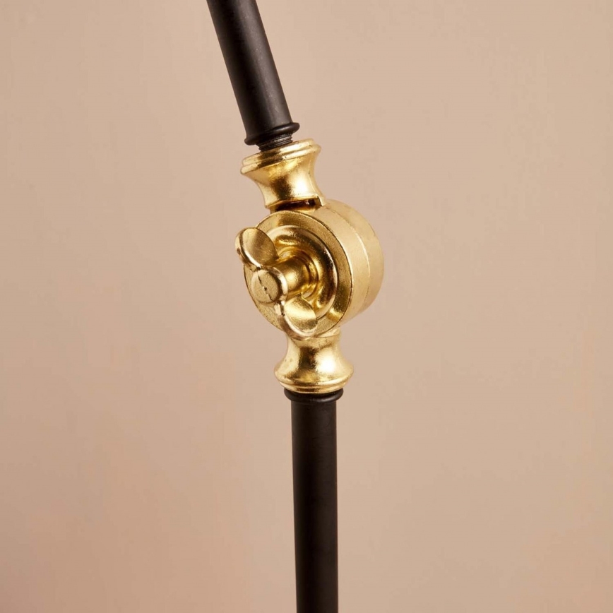 Stoječa svetilka AYD 1xE27/40W/230V črna/rjava