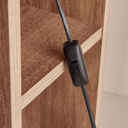Stoječa svetilka AYD 1xE27/40W/230V rjava/bela