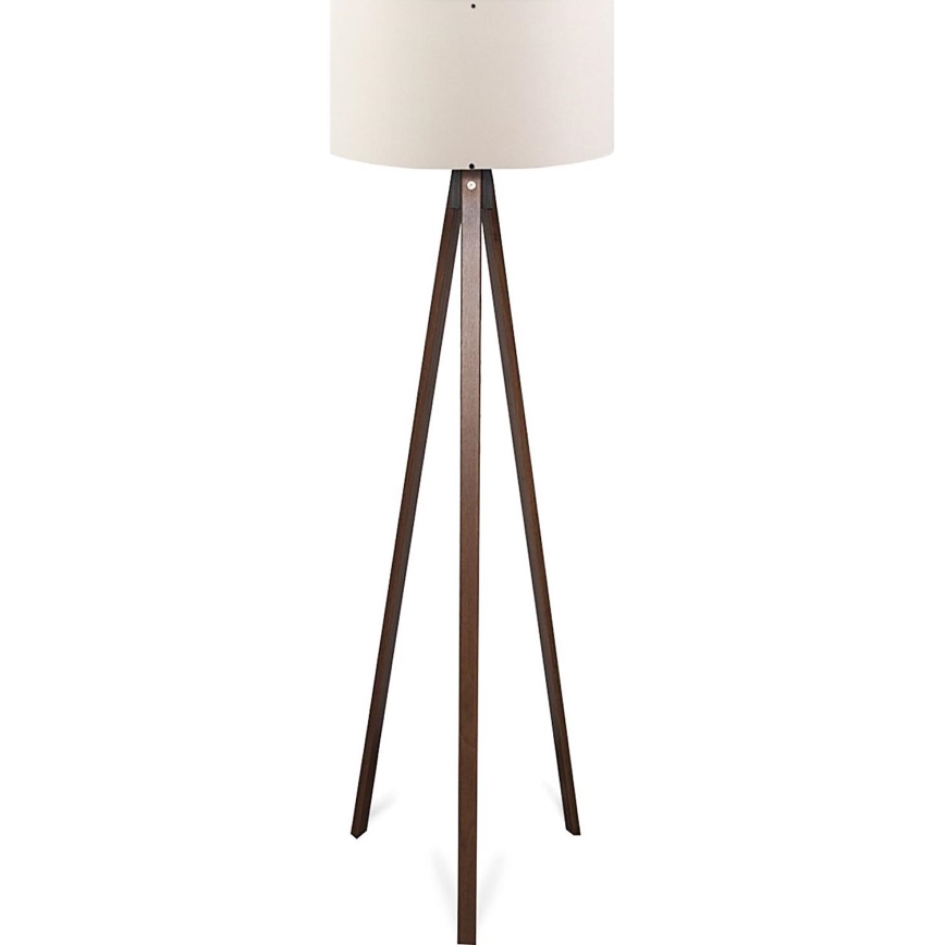 Stoječa svetilka AYD 1xE27/40W/230V rjava/kremna