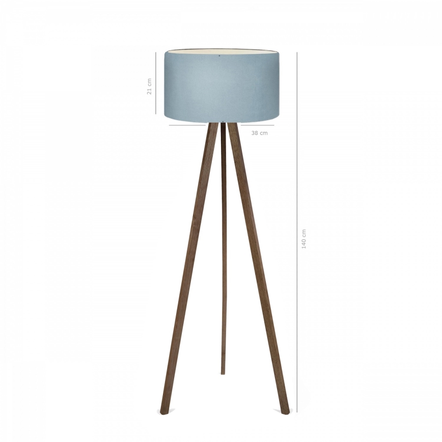 Stoječa svetilka AYD 1xE27/40W/230V rjava/modra