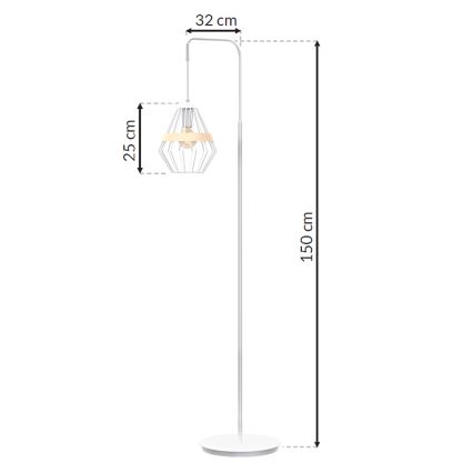 Stoječa svetilka CLIF 1xE27/60W/230V