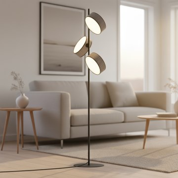 Stoječa svetilka DRUMZ 3xE14/10W/230V siva